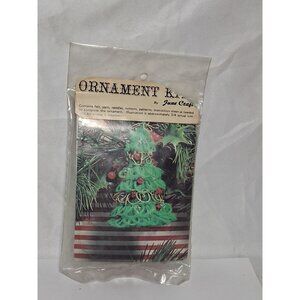 June Crafts Ornament Kit, Christmas Tree, Felt, 2 Ornaments, New & Sealed.